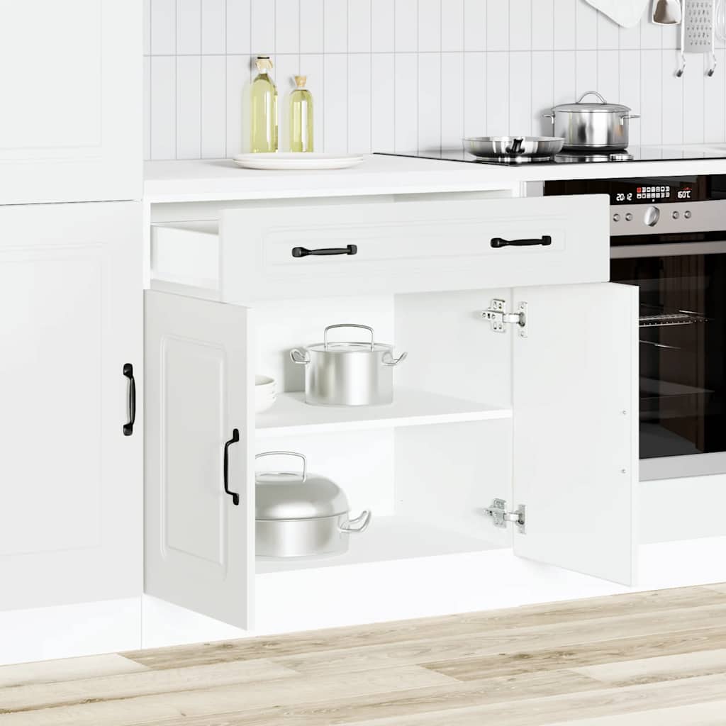 Armoire de cuisine Kalmar blanc bois d'ingénierie - XIOS