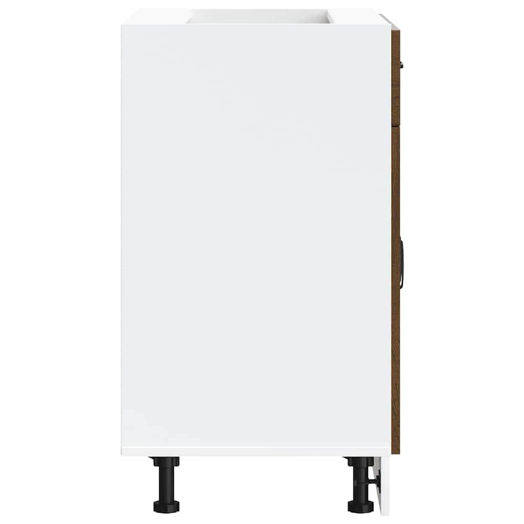 Armoire de cuisine Kalmar chêne marron bois d'ingénierie - XIOS