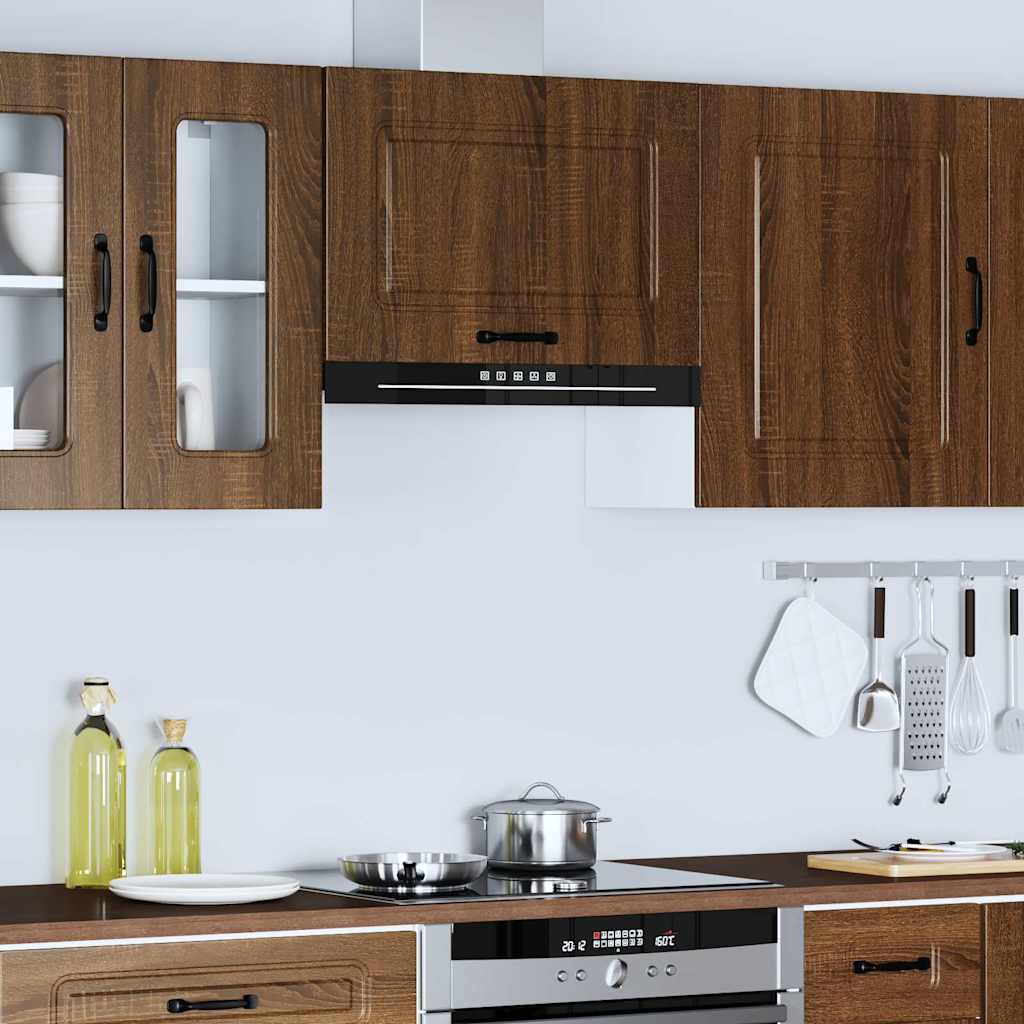 Armoire murale de cuisine Kalmar chêne marron bois d'ingénierie Meubles de cuisine vidaXL