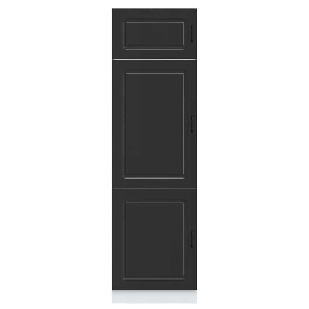Armoire de cuisine Kalmar noir bois d'ingénierie - XIOS