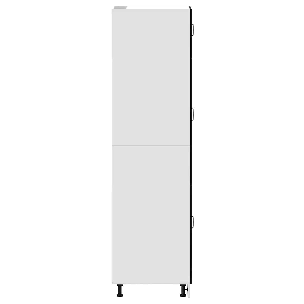 Armoire de cuisine Kalmar noir bois d'ingénierie - XIOS