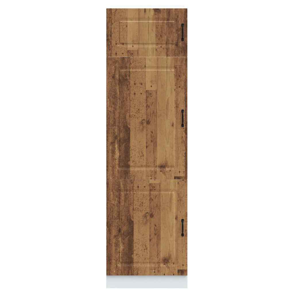 Armoire de cuisine Kalmar vieux bois bois d'ingénierie - XIOS