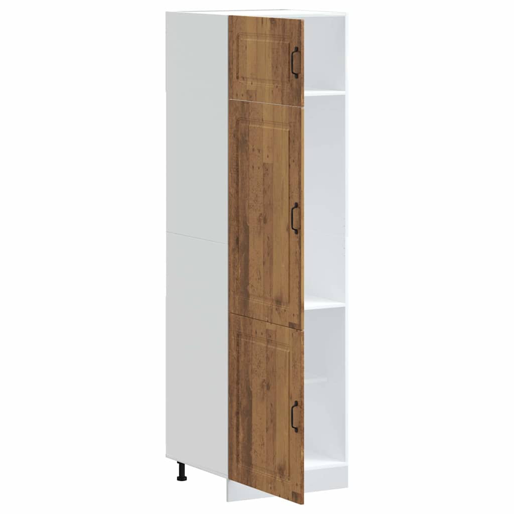 Armoire de cuisine Kalmar vieux bois bois d'ingénierie - XIOS