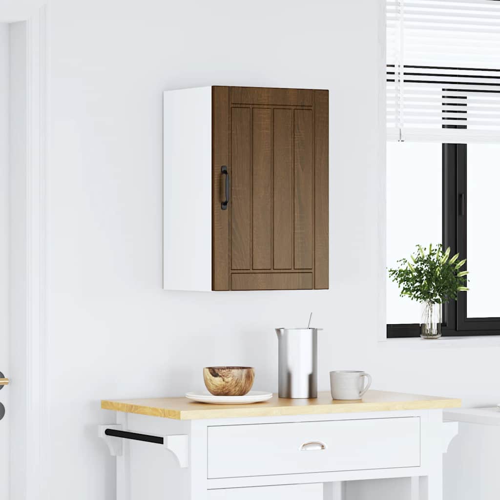 Armoire murale de cuisine Lucca chêne marron bois ingénierie Meubles de cuisine vidaXL