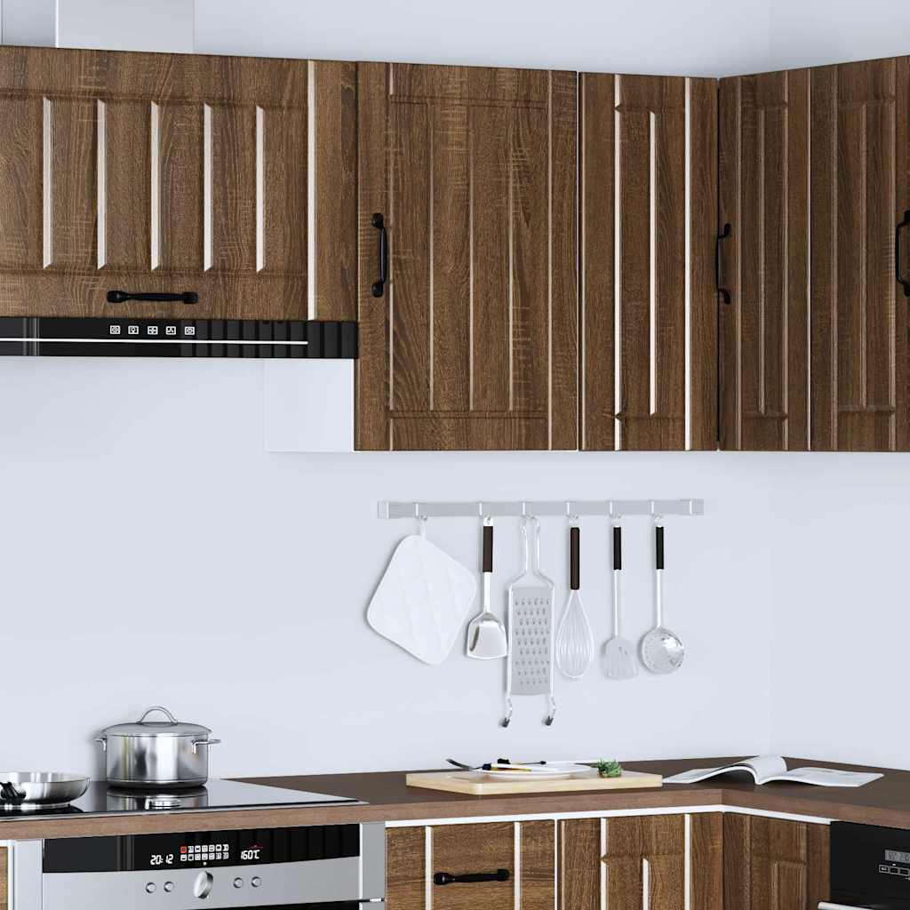 Armoire murale de cuisine Lucca chêne marron bois ingénierie Meubles de cuisine vidaXL