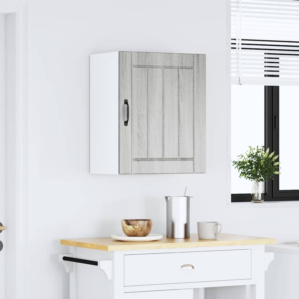 Armoire murale de cuisine Lucca sonoma gris bois ingénierie Meubles de cuisine vidaXL