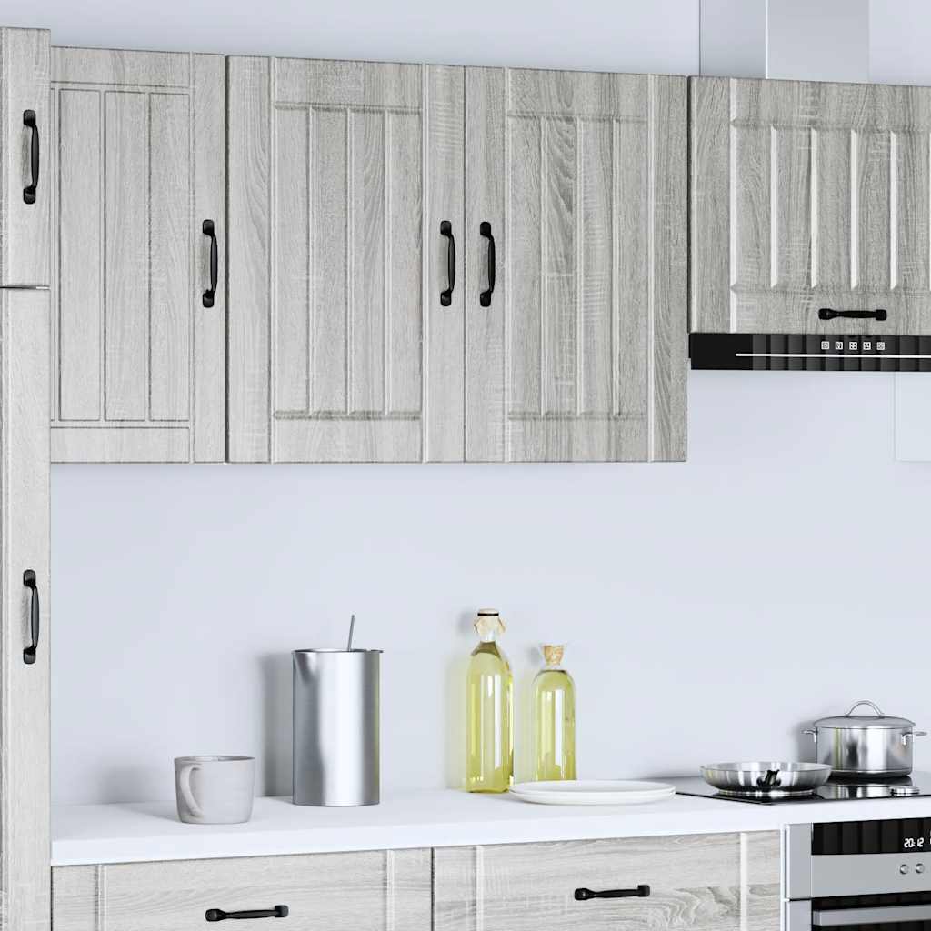 Armoire murale de cuisine Lucca sonoma gris bois ingénierie Meubles de cuisine vidaXL