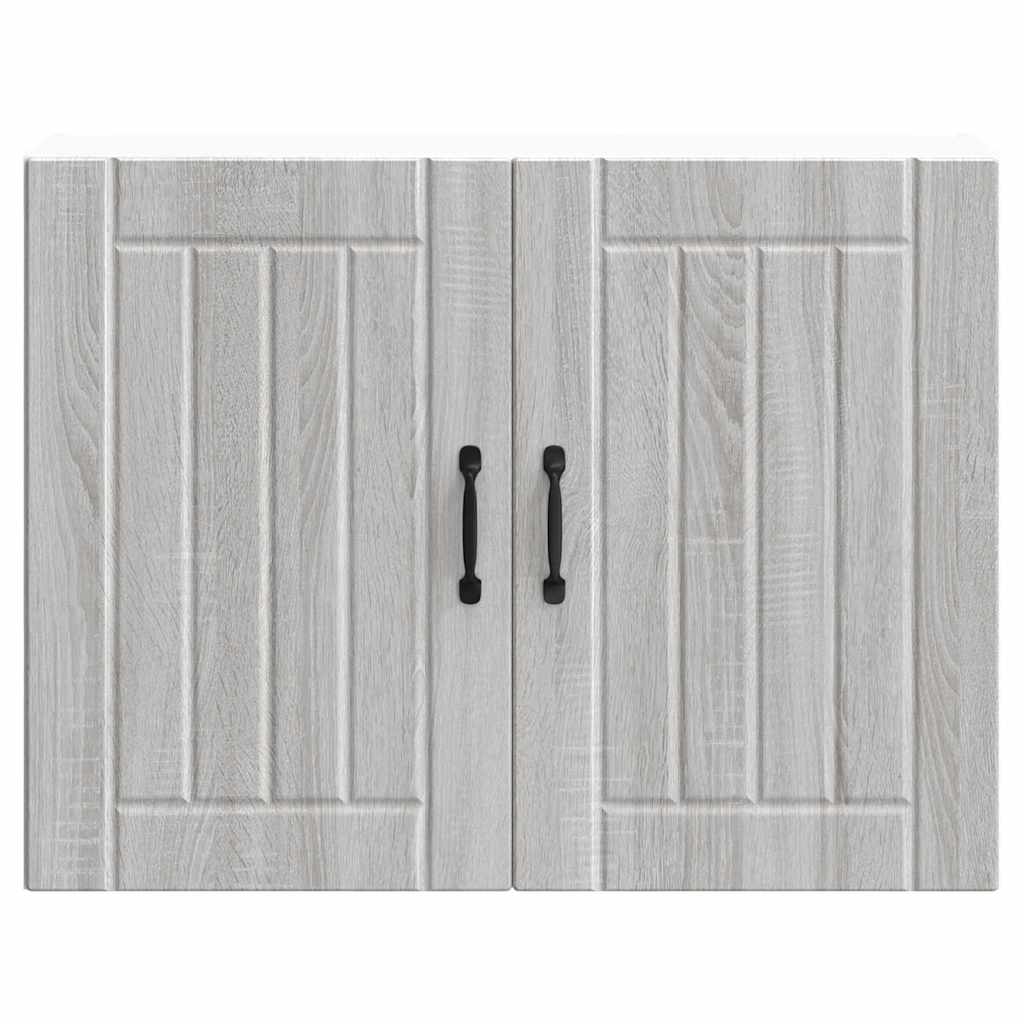 Armoire murale de cuisine Lucca sonoma gris bois ingénierie Meubles de cuisine vidaXL