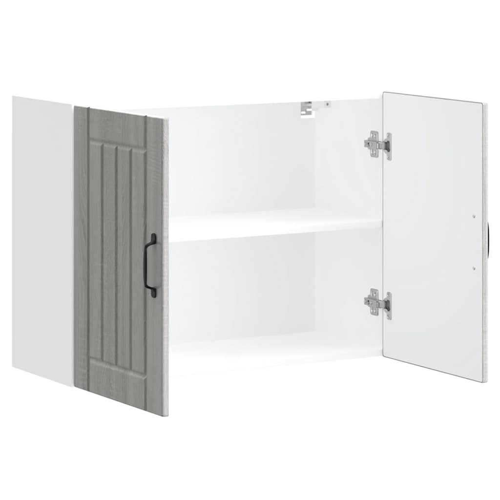 Armoire murale de cuisine Lucca sonoma gris bois ingénierie Meubles de cuisine vidaXL