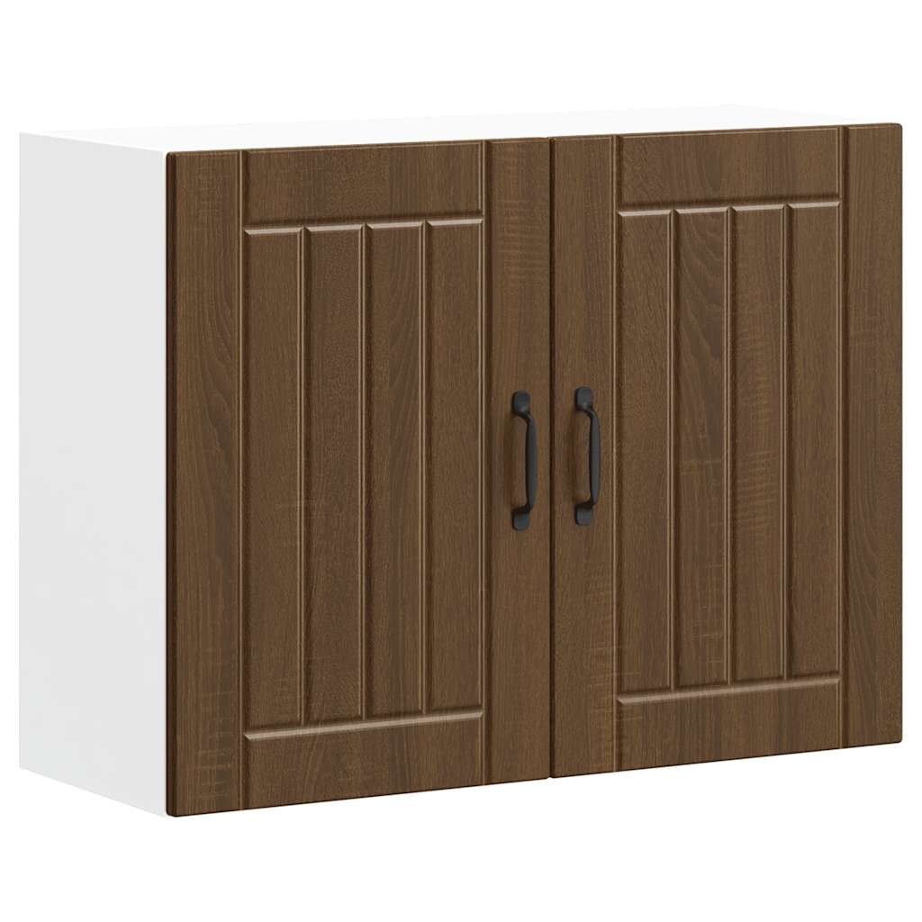 Armoire murale de cuisine Lucca chêne marron bois ingénierie Meubles de cuisine vidaXL