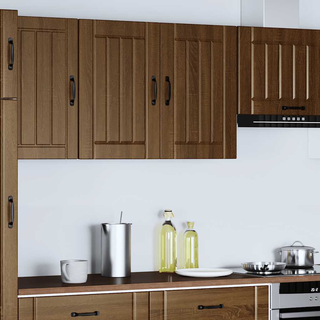Armoire murale de cuisine Lucca chêne marron bois ingénierie Meubles de cuisine vidaXL