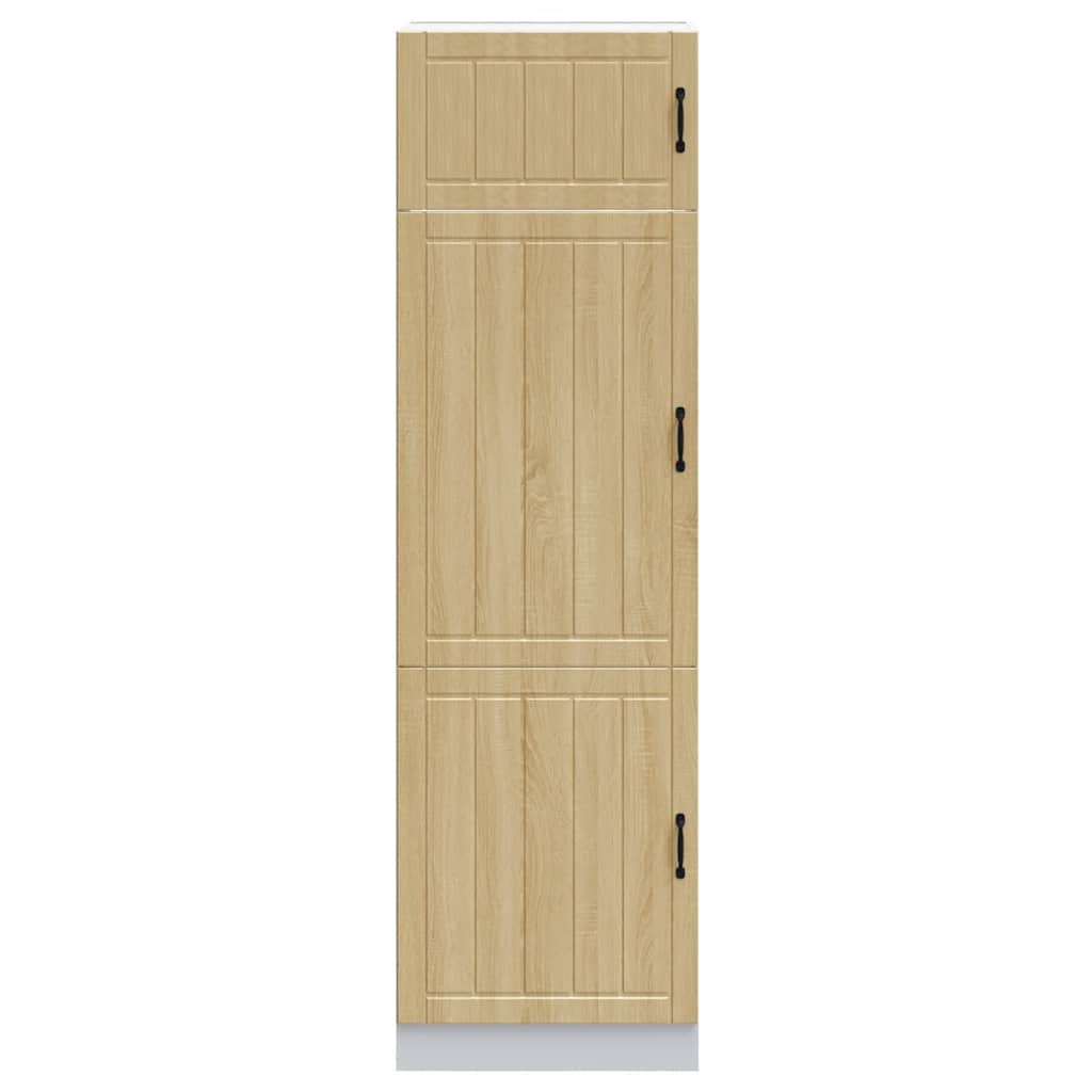 Armoire de cuisine Lucca chêne sonoma bois d'ingénierie - XIOS