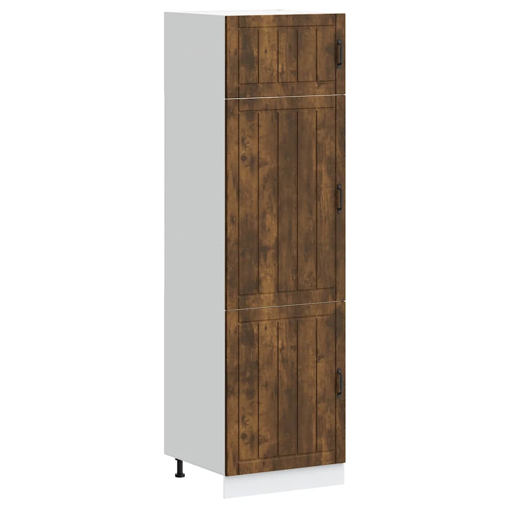 Armoire de cuisine Lucca chêne fumé bois d'ingénierie - XIOS