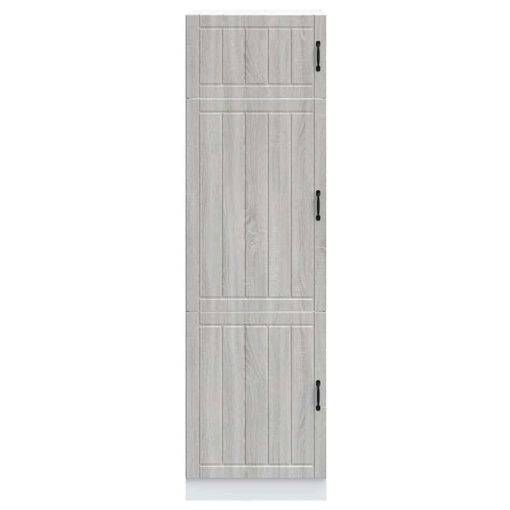 Armoire de cuisine Lucca sonoma gris bois d'ingénierie - XIOS