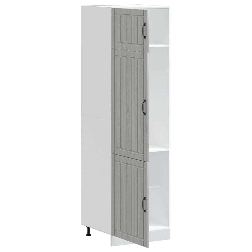 Armoire de cuisine Lucca sonoma gris bois d'ingénierie - XIOS