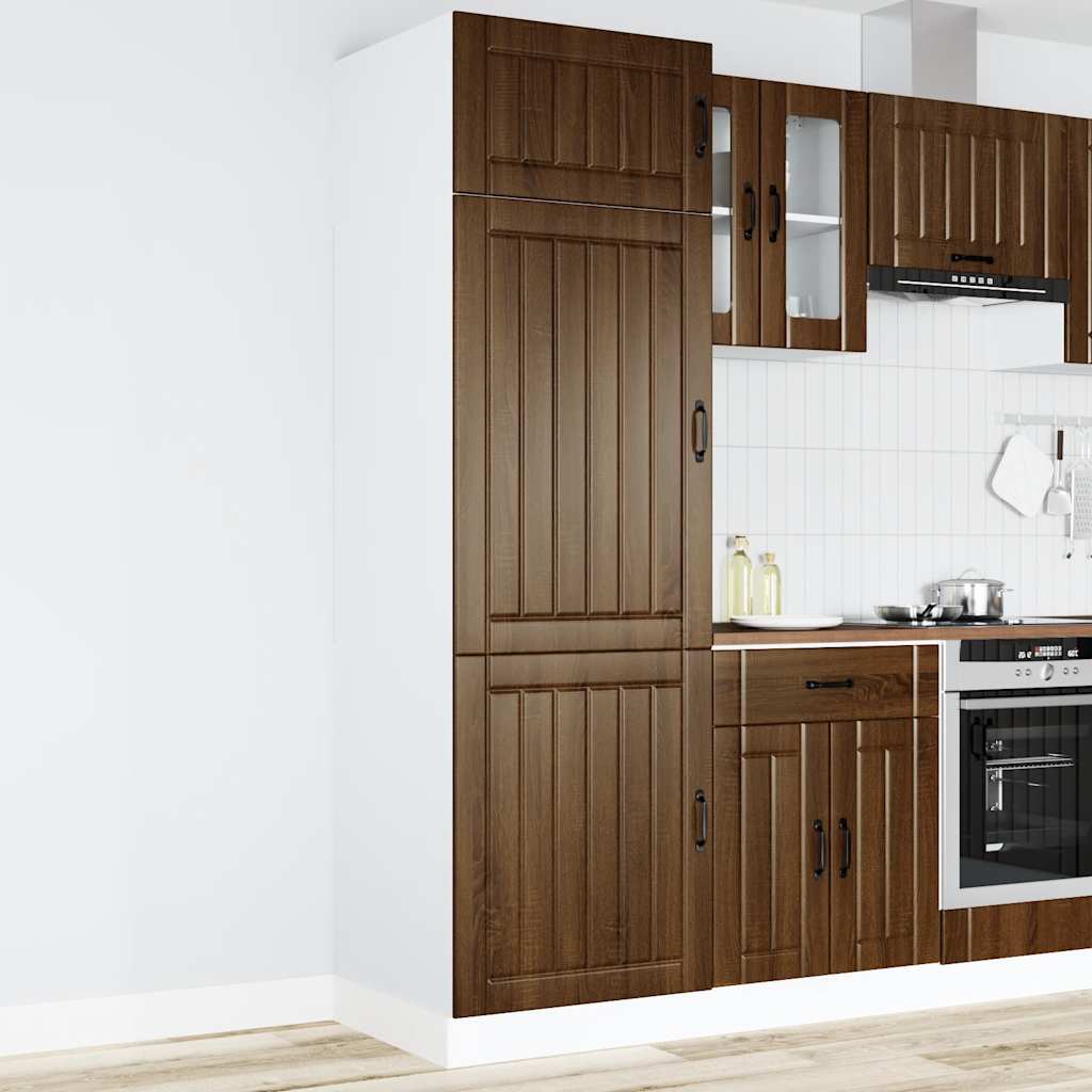 Armoire de cuisine Lucca chêne marron bois d'ingénierie - XIOS
