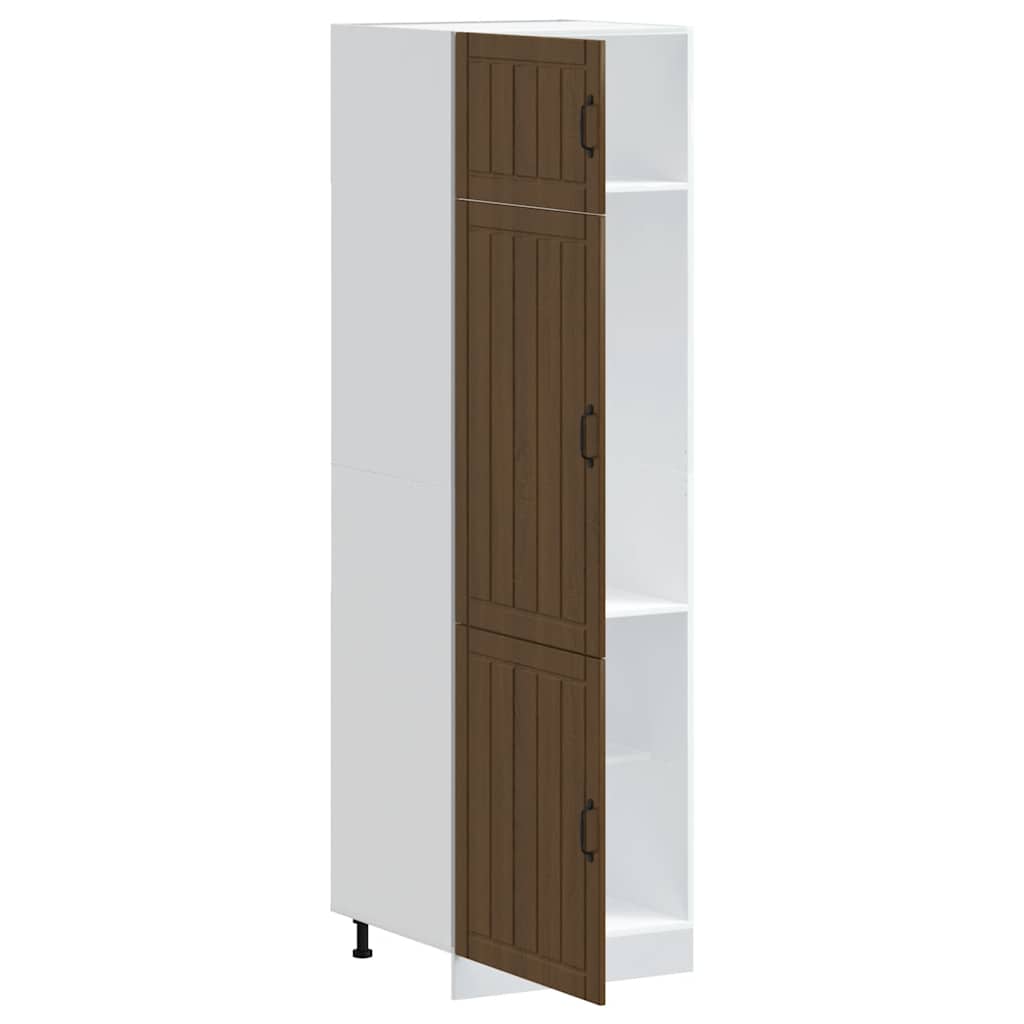 Armoire de cuisine Lucca chêne marron bois d'ingénierie - XIOS