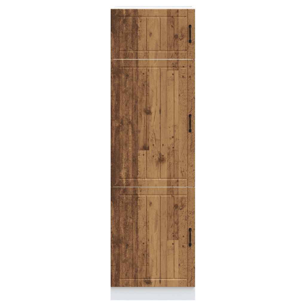 Armoire de cuisine Lucca vieux bois bois d'ingénierie - XIOS