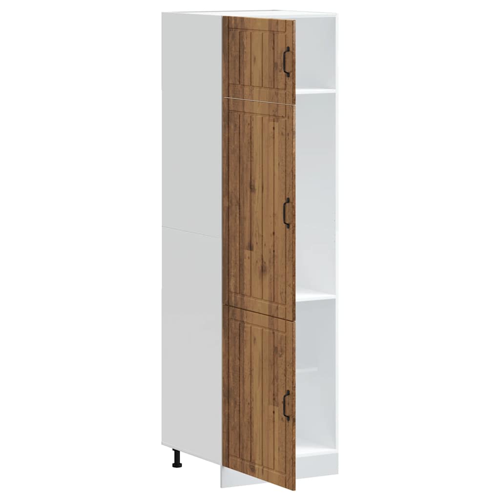 Armoire de cuisine Lucca vieux bois bois d'ingénierie - XIOS