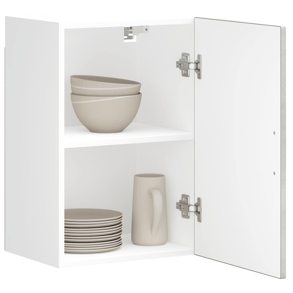 Armoire murale de cuisine Porto gris béton bois d'ingénierie Meubles de cuisine vidaXL