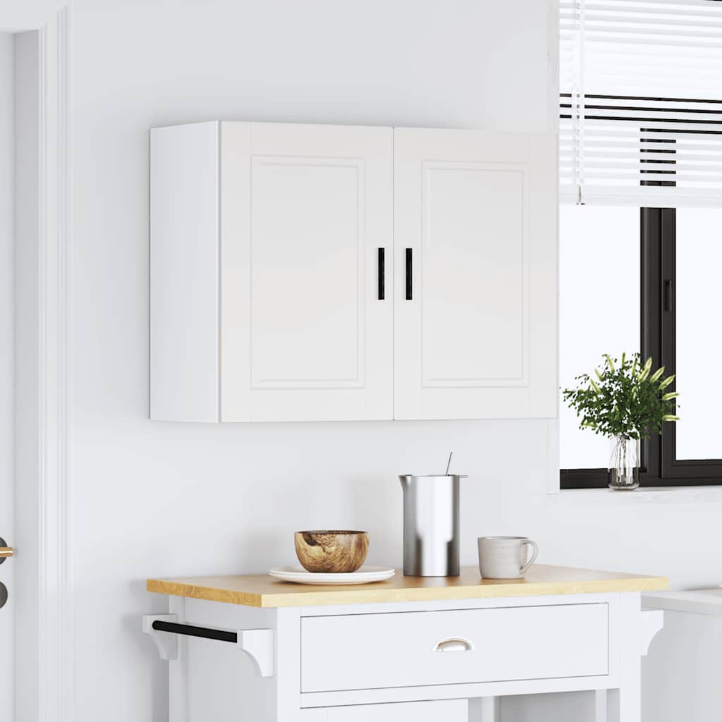 Armoire murale de cuisine Porto blanc bois d'ingénierie - XIOS