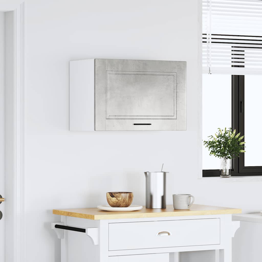 Armoire murale de cuisine Porto gris béton bois d'ingénierie Meubles de cuisine vidaXL
