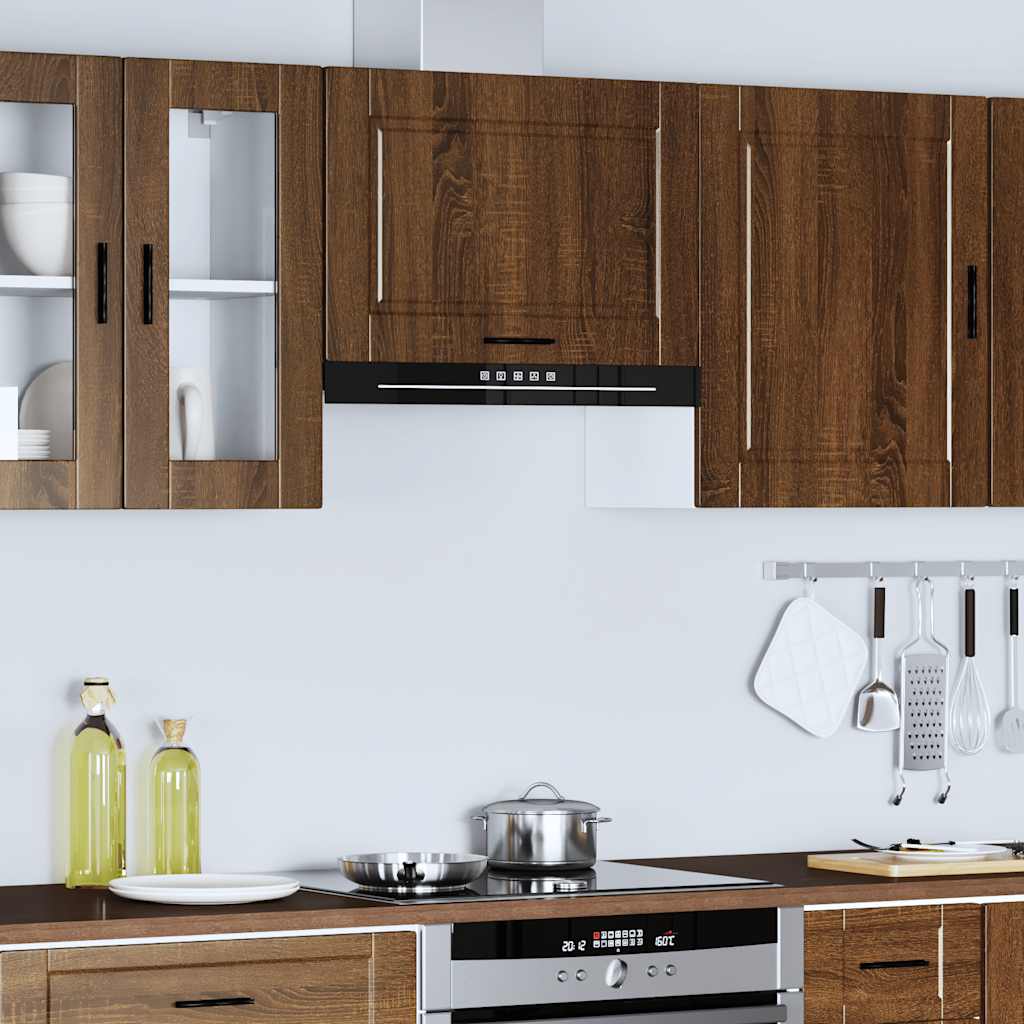 Armoire murale de cuisine Porto chêne marron bois d'ingénierie Meubles de cuisine vidaXL