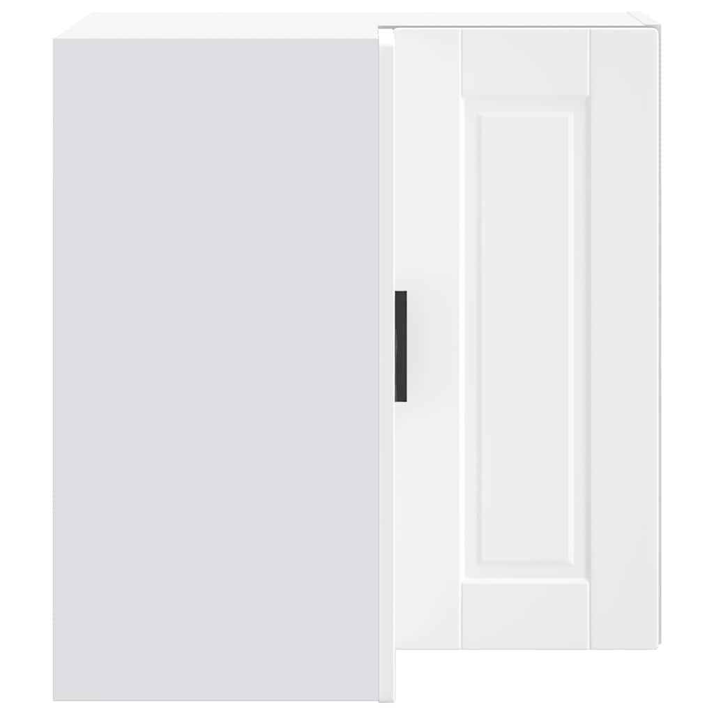 Armoire d'angle murale de cuisine Porto blanc bois d'ingénierie - XIOS