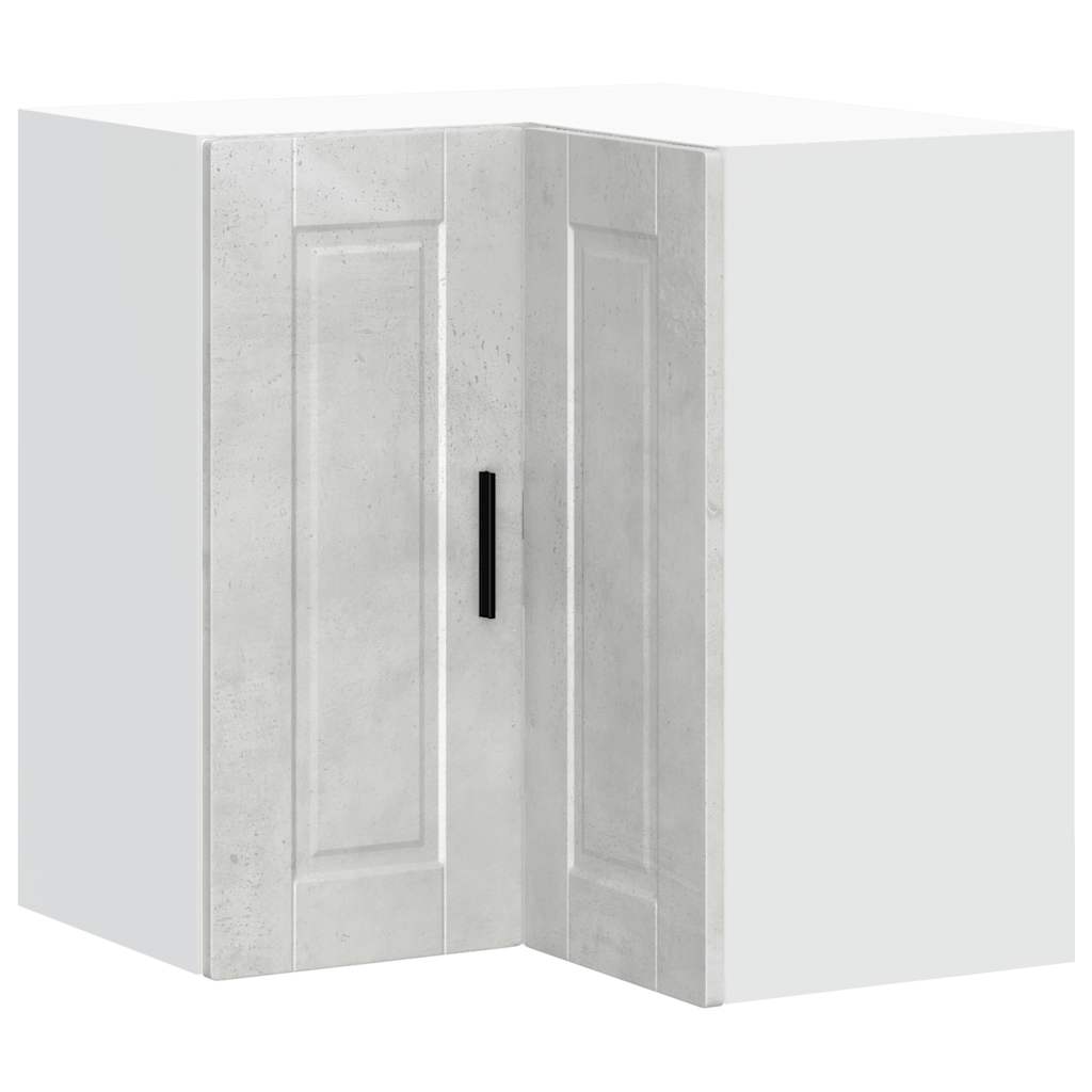 Armoire d'angle murale de cuisine Porto gris béton Meubles de cuisine vidaXL