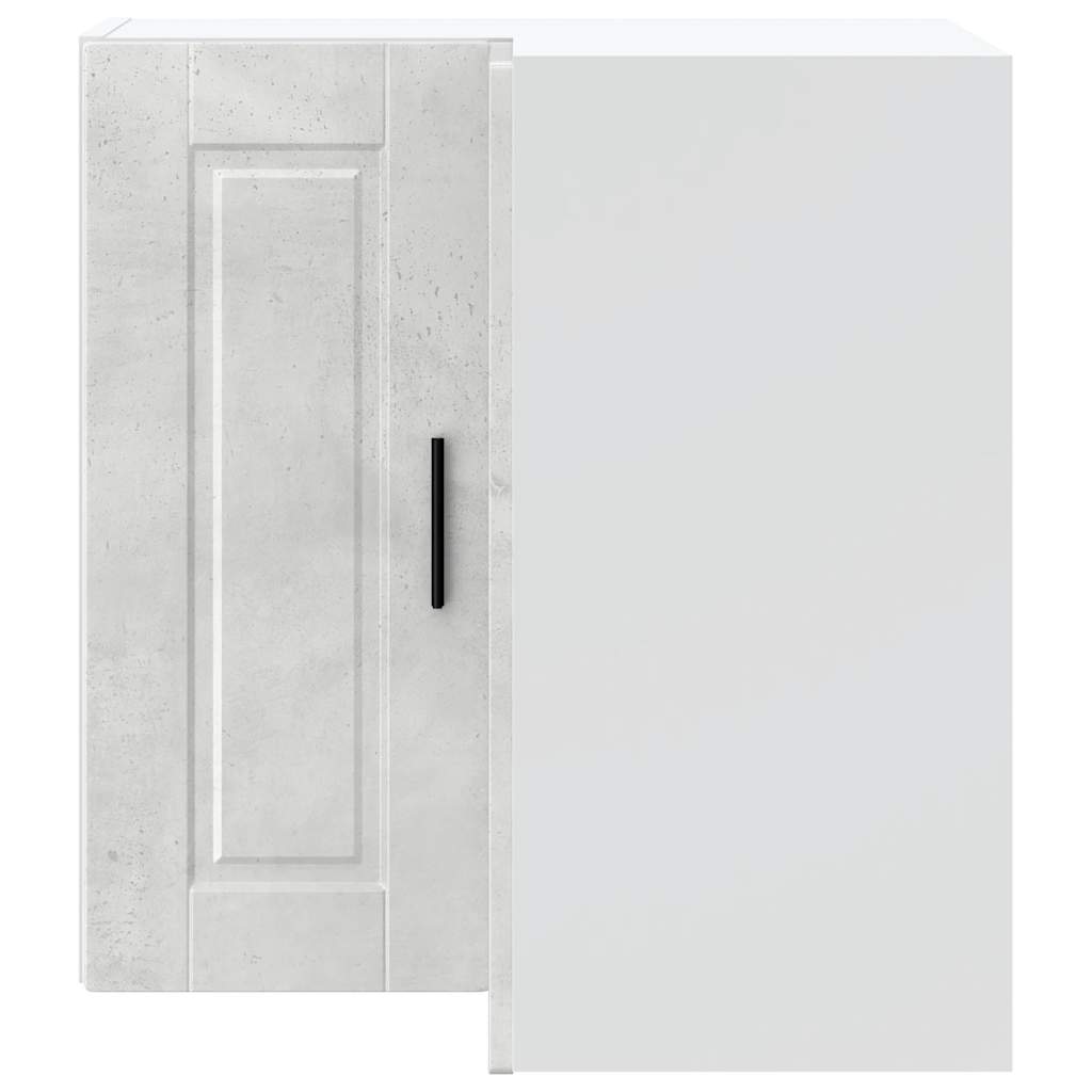Armoire d'angle murale de cuisine Porto gris béton Meubles de cuisine vidaXL