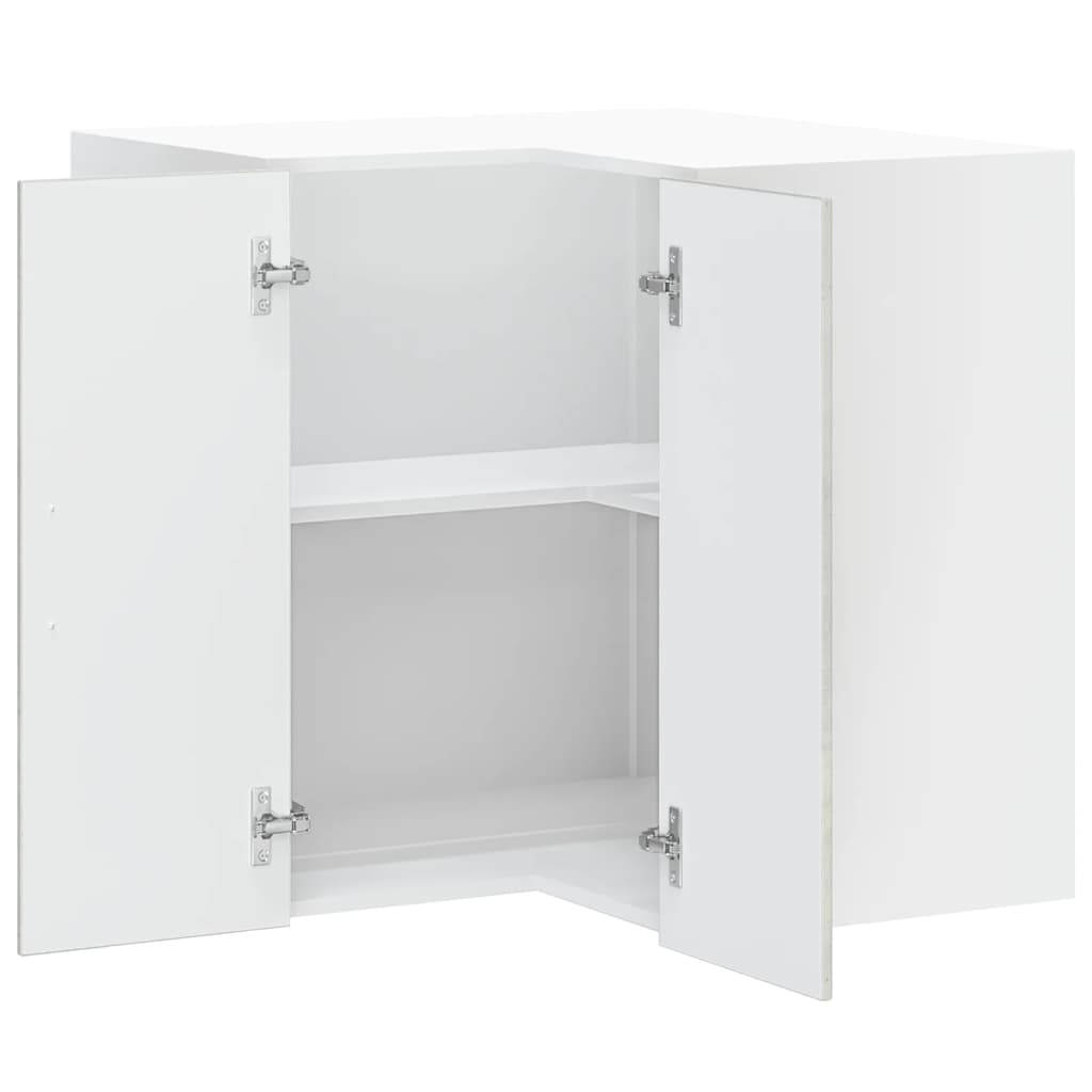 Armoire d'angle murale de cuisine Porto gris béton Meubles de cuisine vidaXL