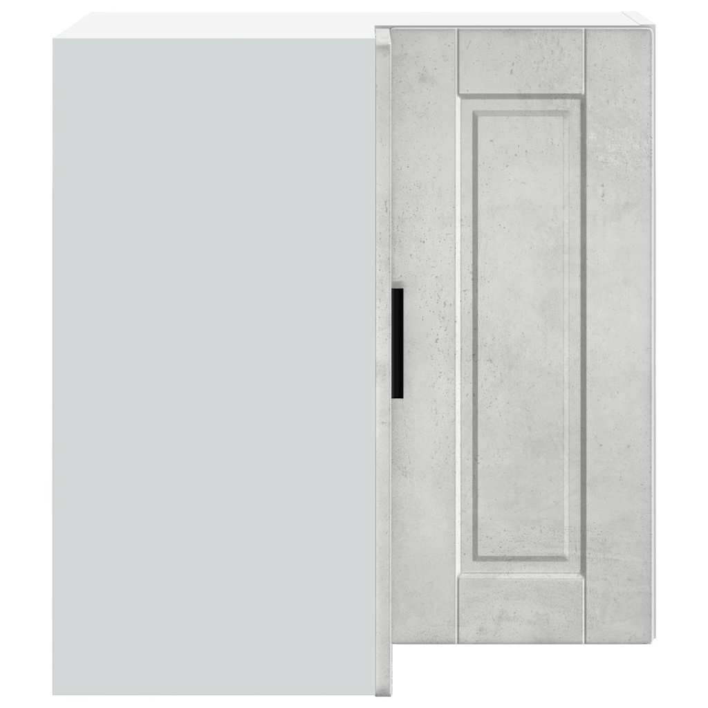 Armoire d'angle murale de cuisine Porto gris béton Meubles de cuisine vidaXL