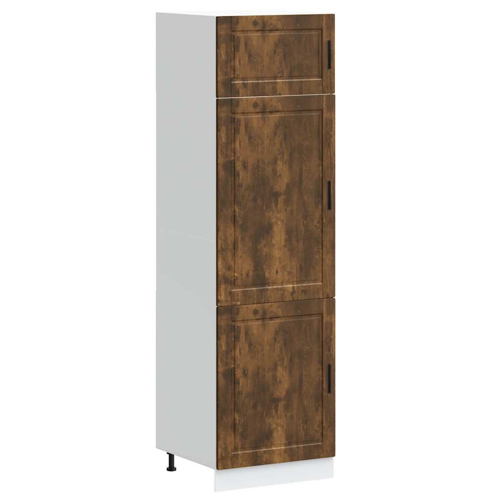 Armoire de cuisine Porto chêne fumé bois d'ingénierie - XIOS