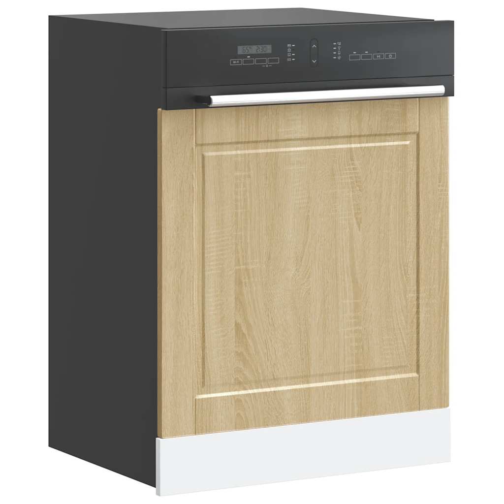 Panneau de lave-vaisselle Porto chêne sonoma 60x1,5x67 cm Meubles de cuisine vidaXL