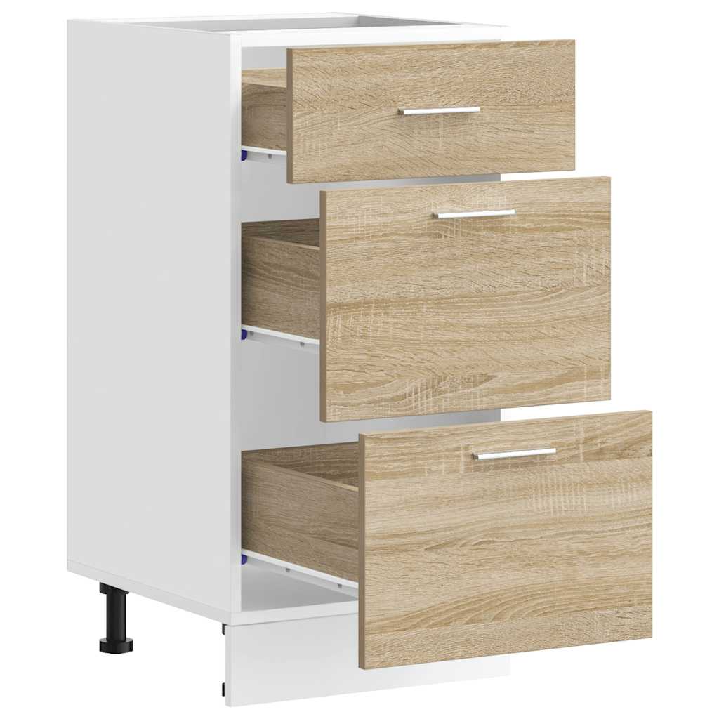 Meuble bas "Lyon" Chêne Sonoma 40 x 46 x 81,5 cm Bois d'ingénierie - XIOS