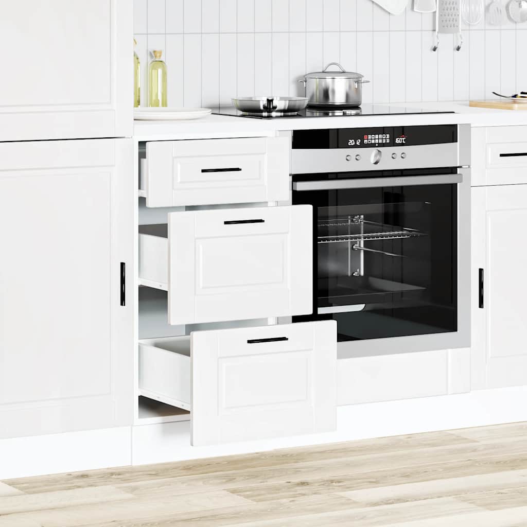 Armoire de cuisine Porto blanc bois d'ingénierie - XIOS