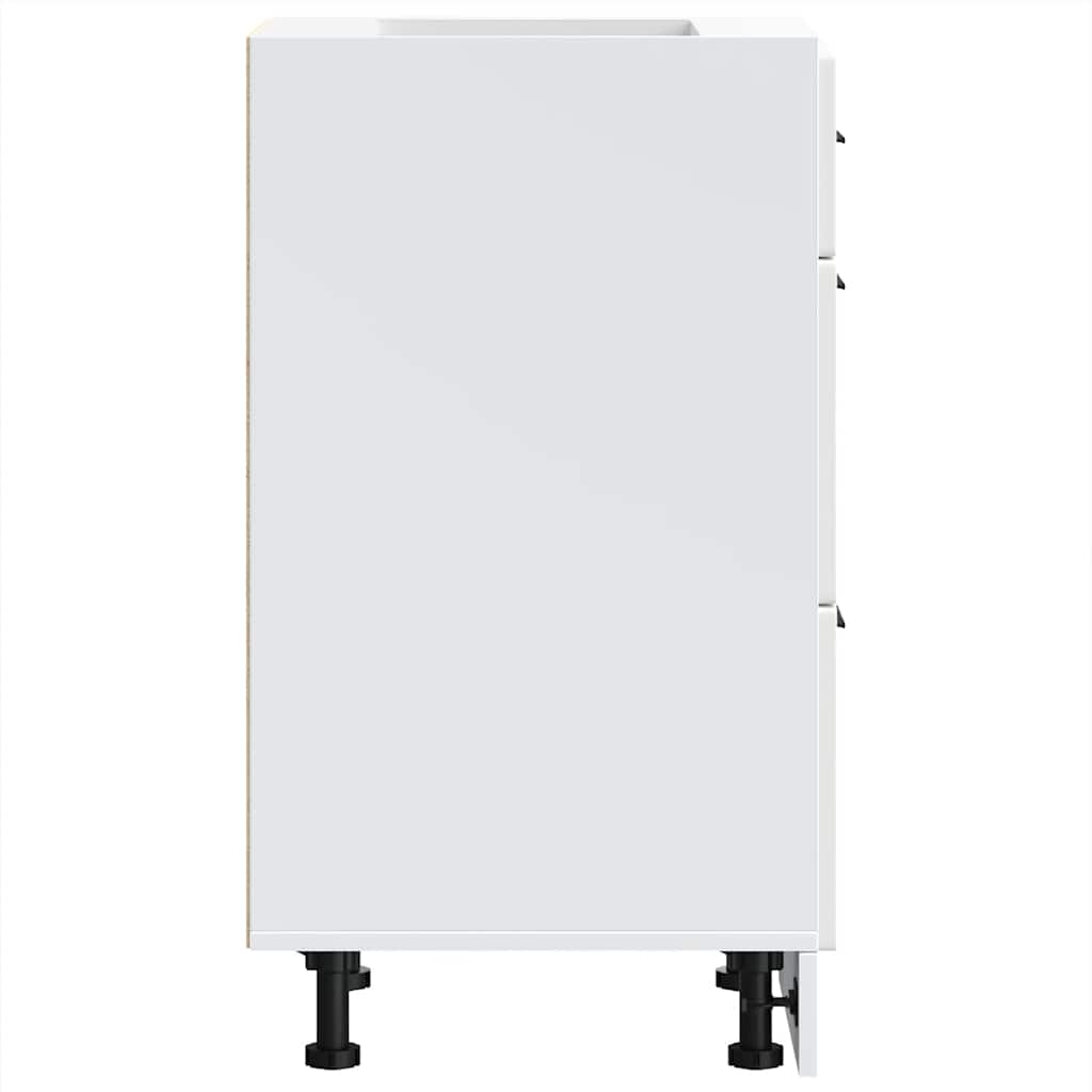 Armoire de cuisine Porto blanc bois d'ingénierie - XIOS