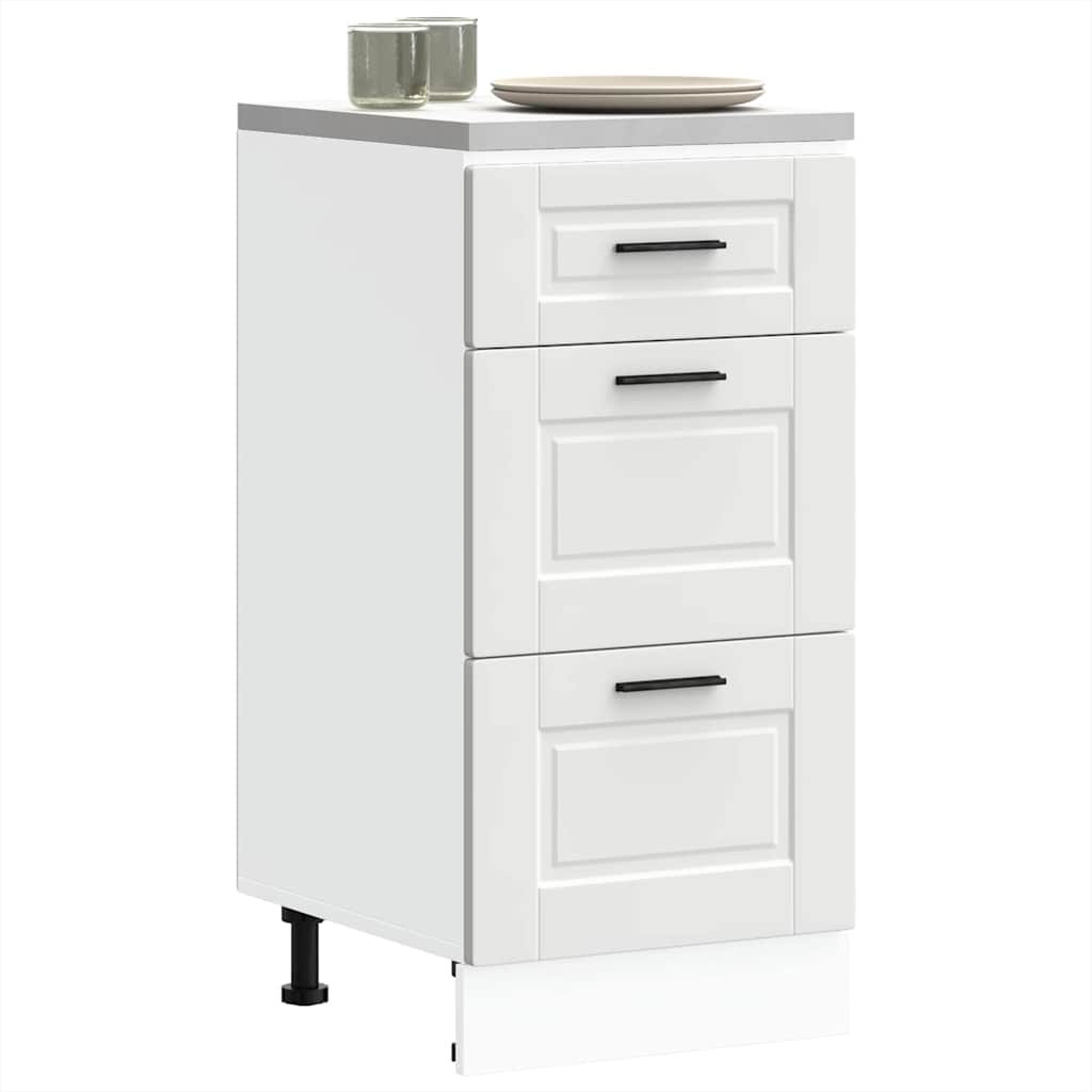 Armoire de cuisine Porto blanc bois d'ingénierie - XIOS