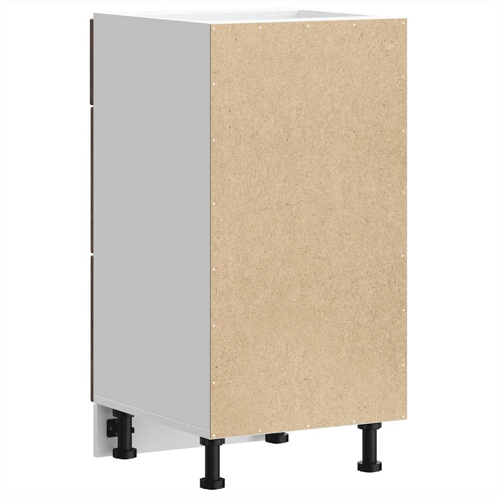 Armoire de cuisine Kalmar chêne fumé bois d'ingénierie - XIOS