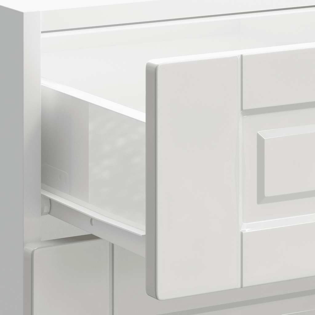 Meuble bas de cuisine « Porto » Bois d'ingénierie blanc brillant - XIOS