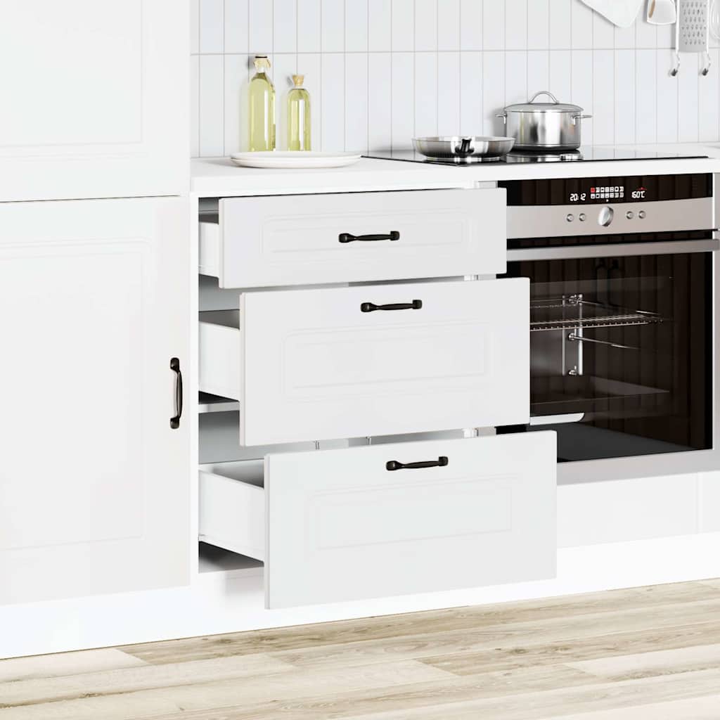 Armoire de cuisine Kalmar blanc bois d'ingénierie - XIOS