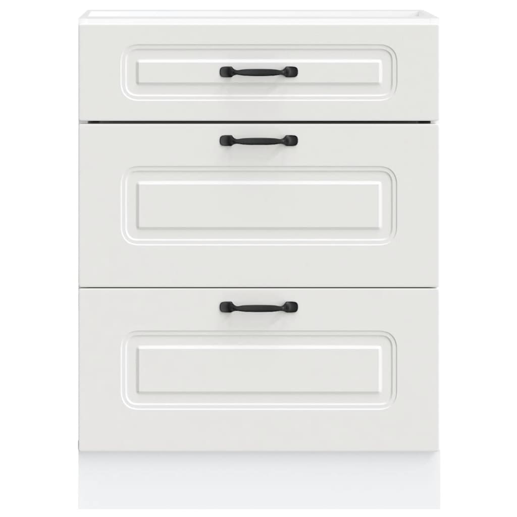 Armoire de cuisine Kalmar blanc bois d'ingénierie - XIOS