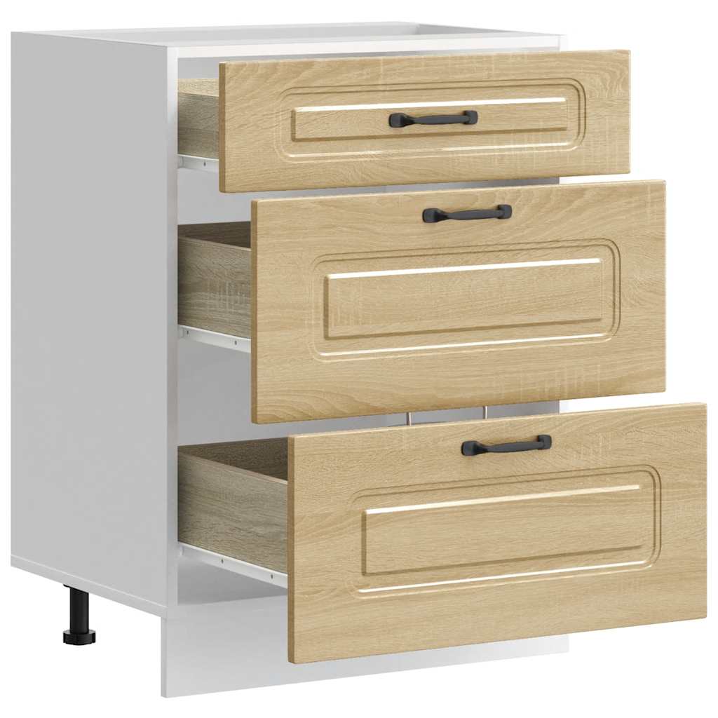 Armoire de cuisine Kalmar chêne sonoma bois d'ingénierie - XIOS