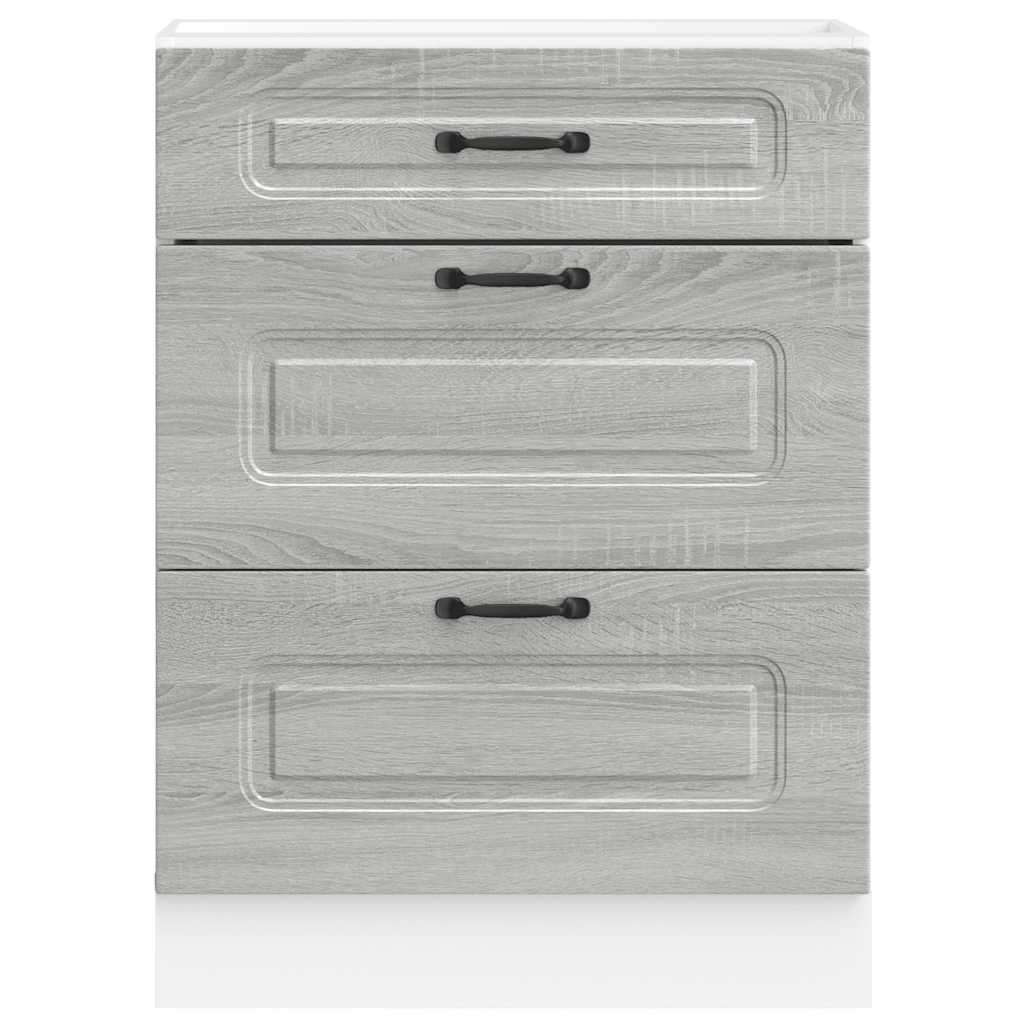 Armoire de cuisine Kalmar sonoma gris bois d'ingénierie - XIOS