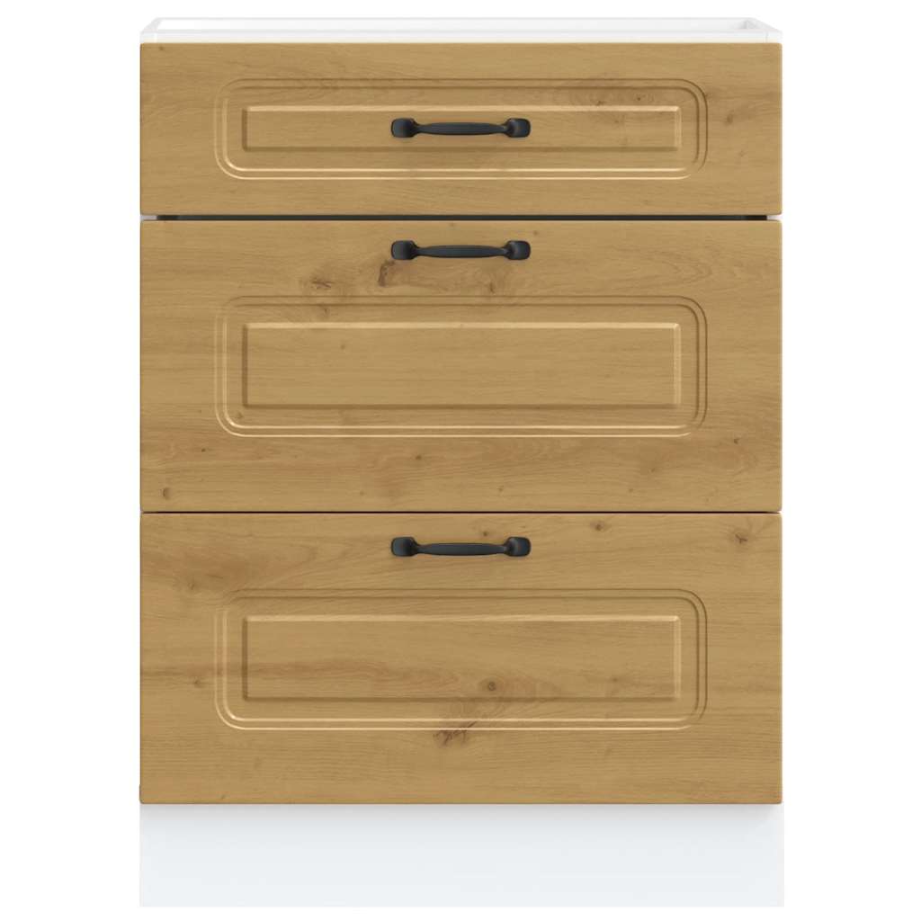 Armoire de cuisine Kalmar chêne artisanal bois d'ingénierie - XIOS