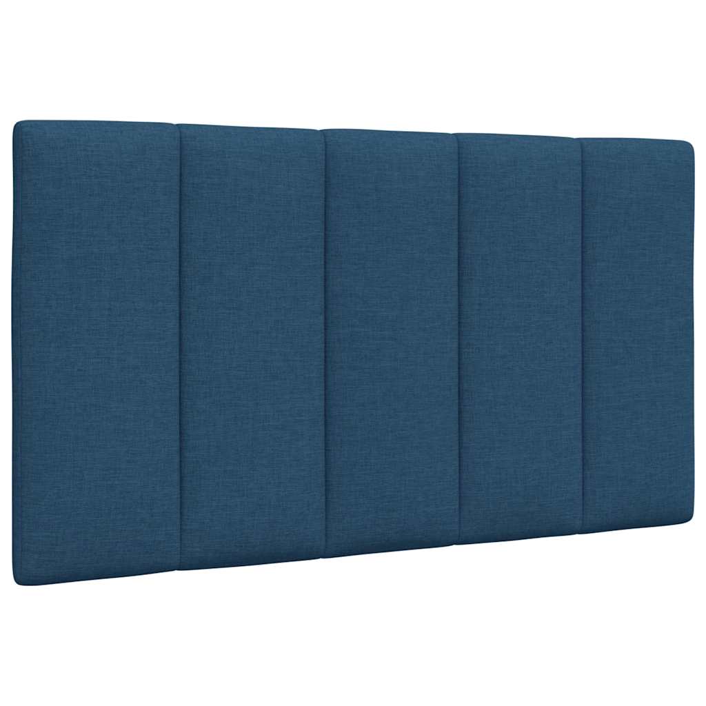 Cadre de lit sans matelas Hanko bleu 90x200 cm tissu - XIOS