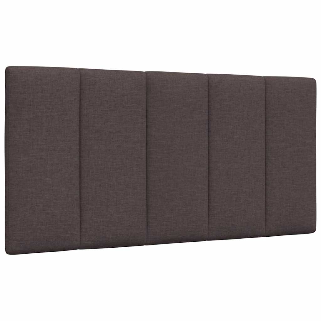 Cadre de lit sans matelas Hanko marron foncé 100x200 cm tissu - XIOS