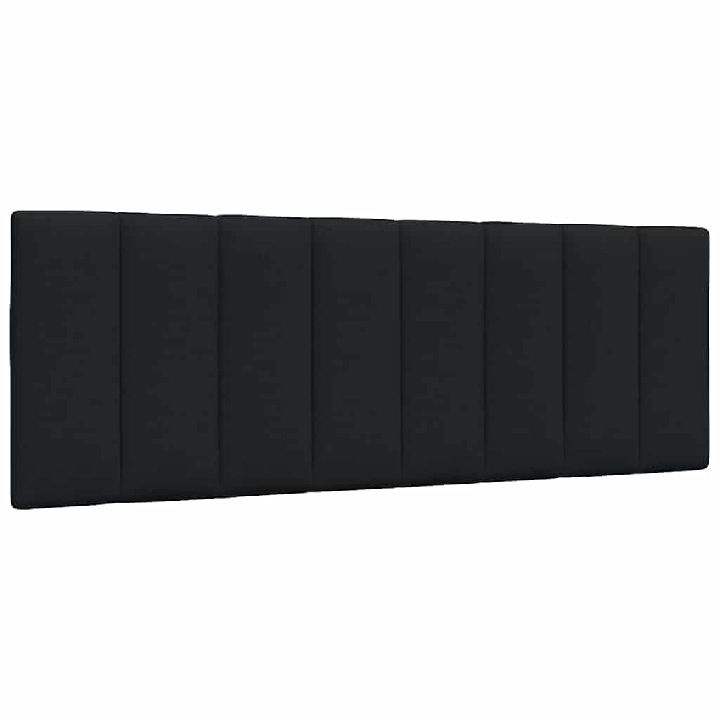 Cadre de lit sans matelas noir 140x190 cm tissu - XIOS