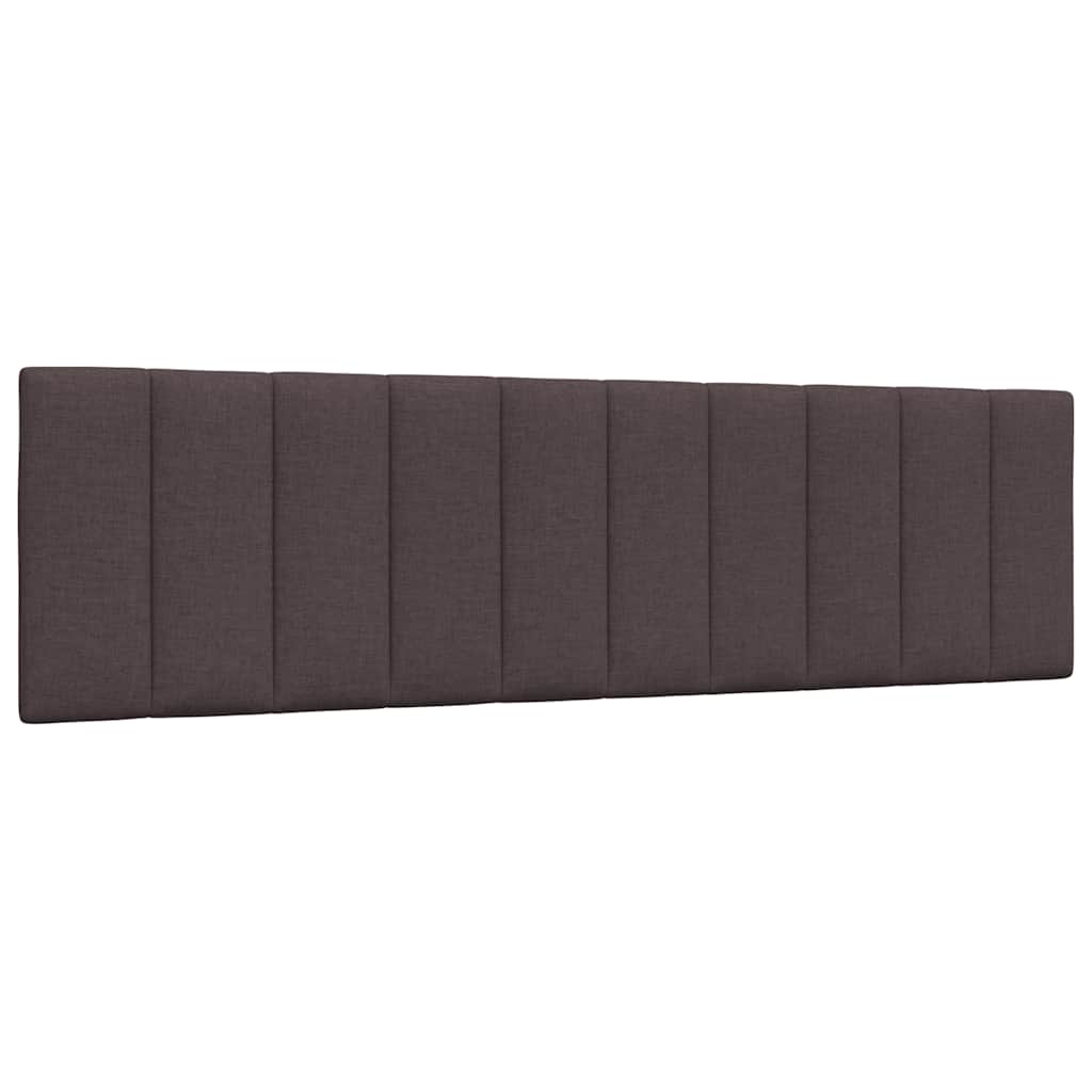Cadre de lit sans matelas Hanko marron foncé 180x200 cm tissu - XIOS