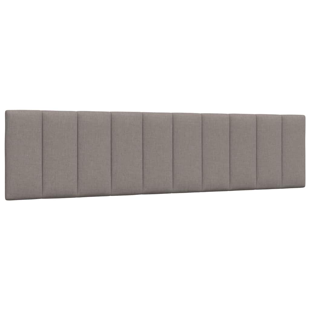 Cadre de lit sans matelas Hanko taupe 200x200 cm tissu - XIOS